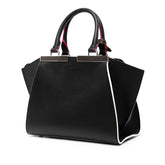 フェンディ ミニ トロワージュ ハンドバッグ ショルダーバッグ 2WAY 8BH333 ブラック カーフ レディース FENDI 【中古】